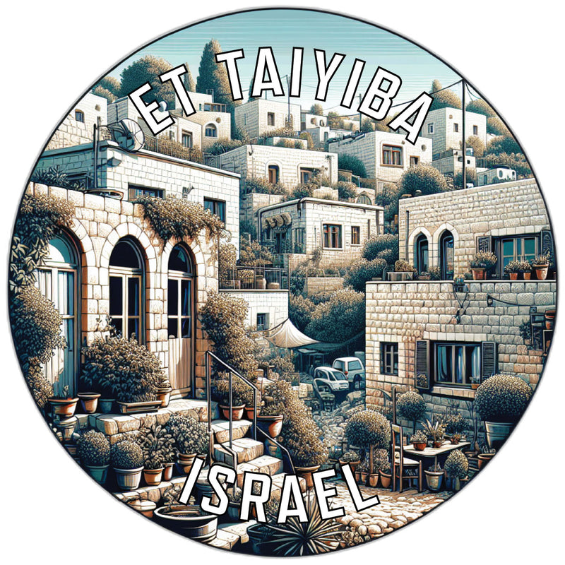 Et Taiyiba Israel Souvenir Die Cut Flat Magnet 6-Inch