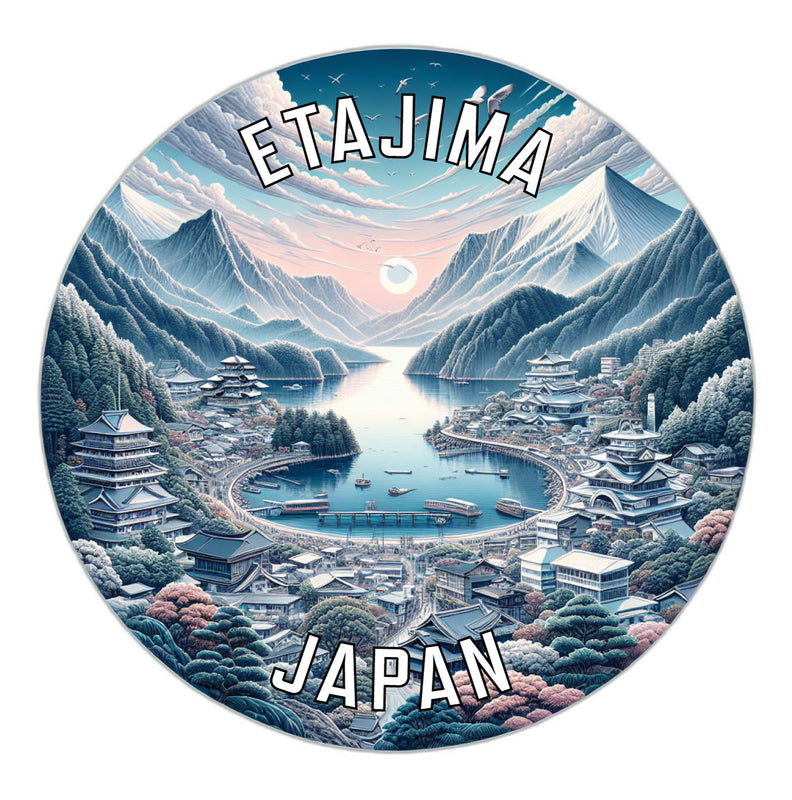 Etajima Japan Souvenir Vinyl Decal Sticker 2-Inch
