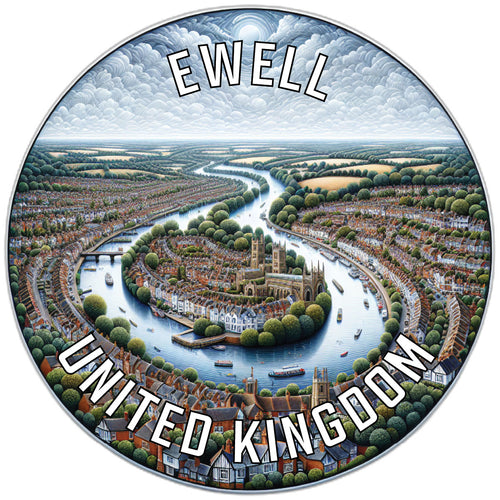 Ewell United Kingdom Souvenir Vinyl Decal Sticker 6-Inch