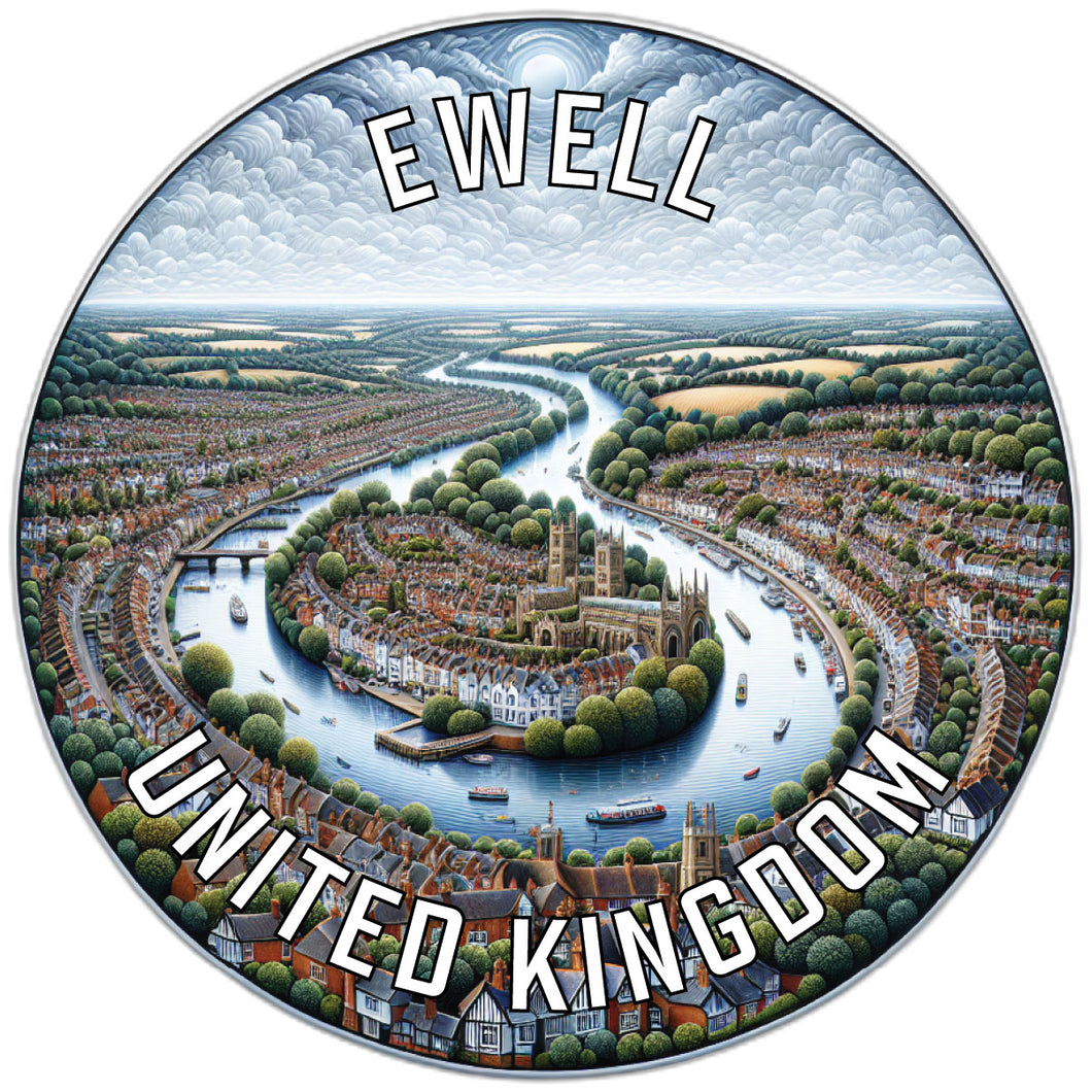 Ewell United Kingdom Souvenir Vinyl Decal Sticker 6-Inch