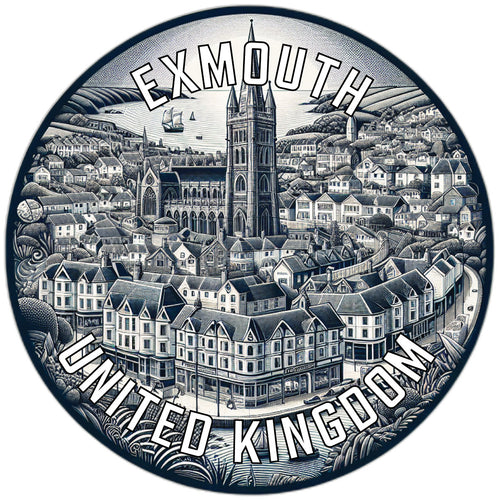 Exmouth United Kingdom Souvenir Vinyl Decal Sticker 6-Inch