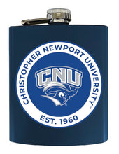 Load image into Gallery viewer, Christopher Newport Captains 7 oz Steel Flask Matte Finish Officially Licensed Collegiate Product
