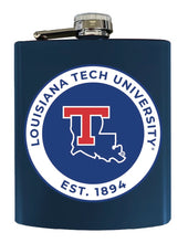 Load image into Gallery viewer, Louisiana Tech Bulldogs 7 oz Steel Flask Matte Finish Officially Licensed Collegiate Product
