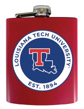 Load image into Gallery viewer, Louisiana Tech Bulldogs 7 oz Steel Flask Matte Finish Officially Licensed Collegiate Product
