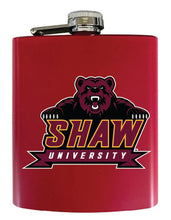 Load image into Gallery viewer, Shaw University Bears 7 oz Steel Flask Matte Finish Officially Licensed Collegiate Product
