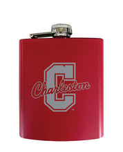 Load image into Gallery viewer, College of Charleston Stainless Steel Etched Flask - Choose Your Color
