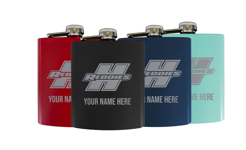 Henderson State Reddies Customizable 7 oz Engraved Steel Flask Matte Finish Officially Licensed - Choice of Color 