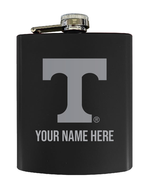 Tennessee Knoxville Customizable 7 oz Engraved Steel Flask Matte Finish Officially Licensed - Choice of Color 