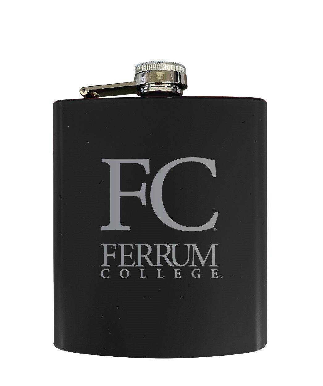 Ferrum College Stainless Steel Etched Flask - Choose Your Color