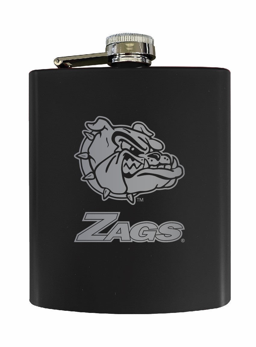 Gonzaga Bulldogs Stainless Steel Etched Flask - Choose Your Color