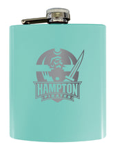 Load image into Gallery viewer, Hampton University Stainless Steel Etched Flask - Choose Your Color
