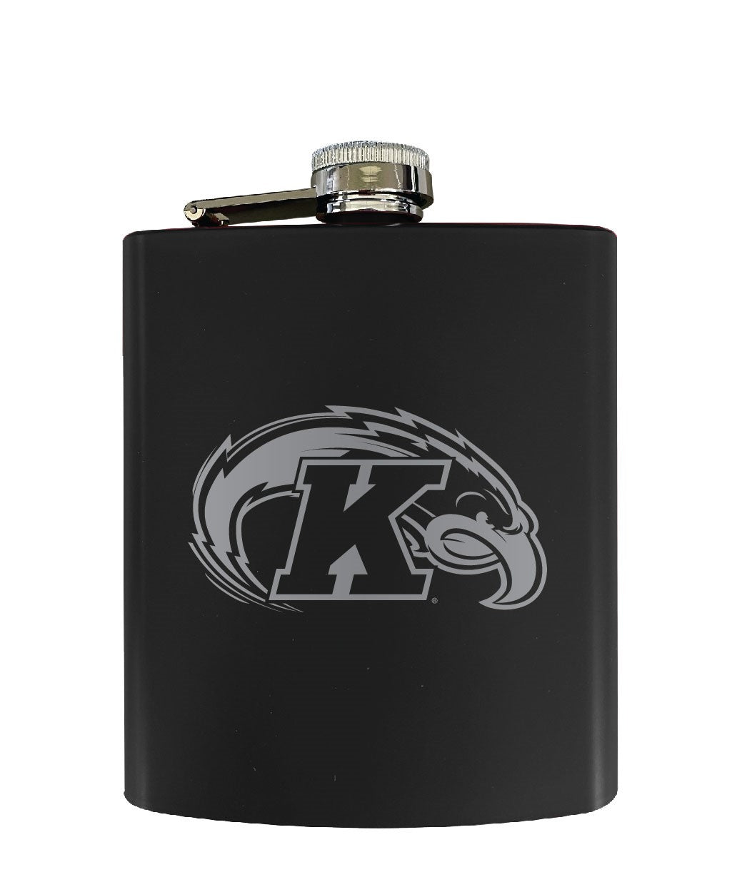 Kent State University Stainless Steel Etched Flask - Choose Your Color