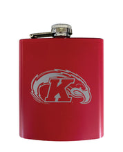 Load image into Gallery viewer, Kent State University Stainless Steel Etched Flask - Choose Your Color
