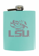 Load image into Gallery viewer, LSU Tigers Stainless Steel Etched Flask - Choose Your Color
