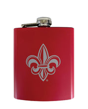 Load image into Gallery viewer, Louisiana at Lafayette Stainless Steel Etched Flask - Choose Your Color
