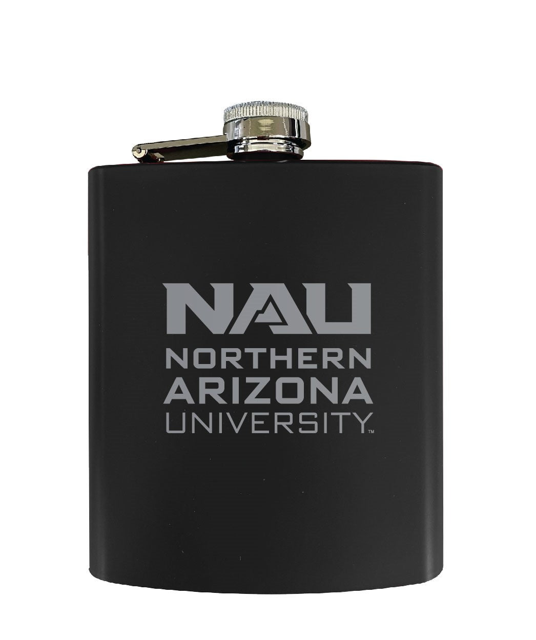 Northern Arizona University Stainless Steel Etched Flask - Choose Your Color