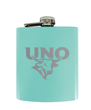 Load image into Gallery viewer, Nebraska at Omaha Stainless Steel Etched Flask - Choose Your Color
