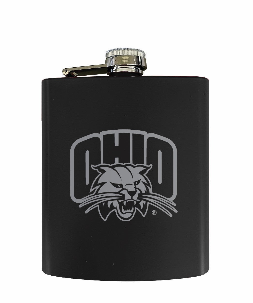 Ohio University Stainless Steel Etched Flask - Choose Your Color
