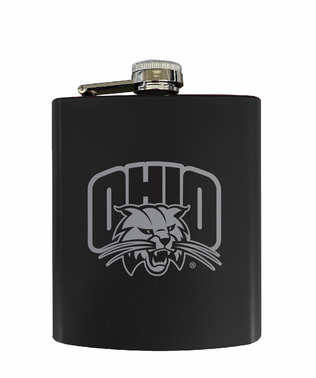 Ohio University Stainless Steel Etched Flask - Choose Your Color