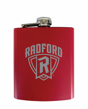 Load image into Gallery viewer, Radford University Highlanders Stainless Steel Etched Flask - Choose Your Color
