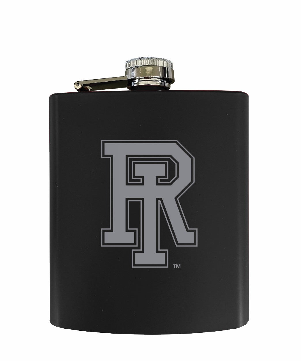 Rhode Island University Stainless Steel Etched Flask - Choose Your Color