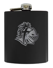 Load image into Gallery viewer, Southern Wesleyan University Stainless Steel Etched Flask 7 oz - Officially Licensed, Choose Your Color, Matte Finish
