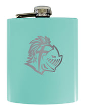 Load image into Gallery viewer, Southern Wesleyan University Stainless Steel Etched Flask 7 oz - Officially Licensed, Choose Your Color, Matte Finish
