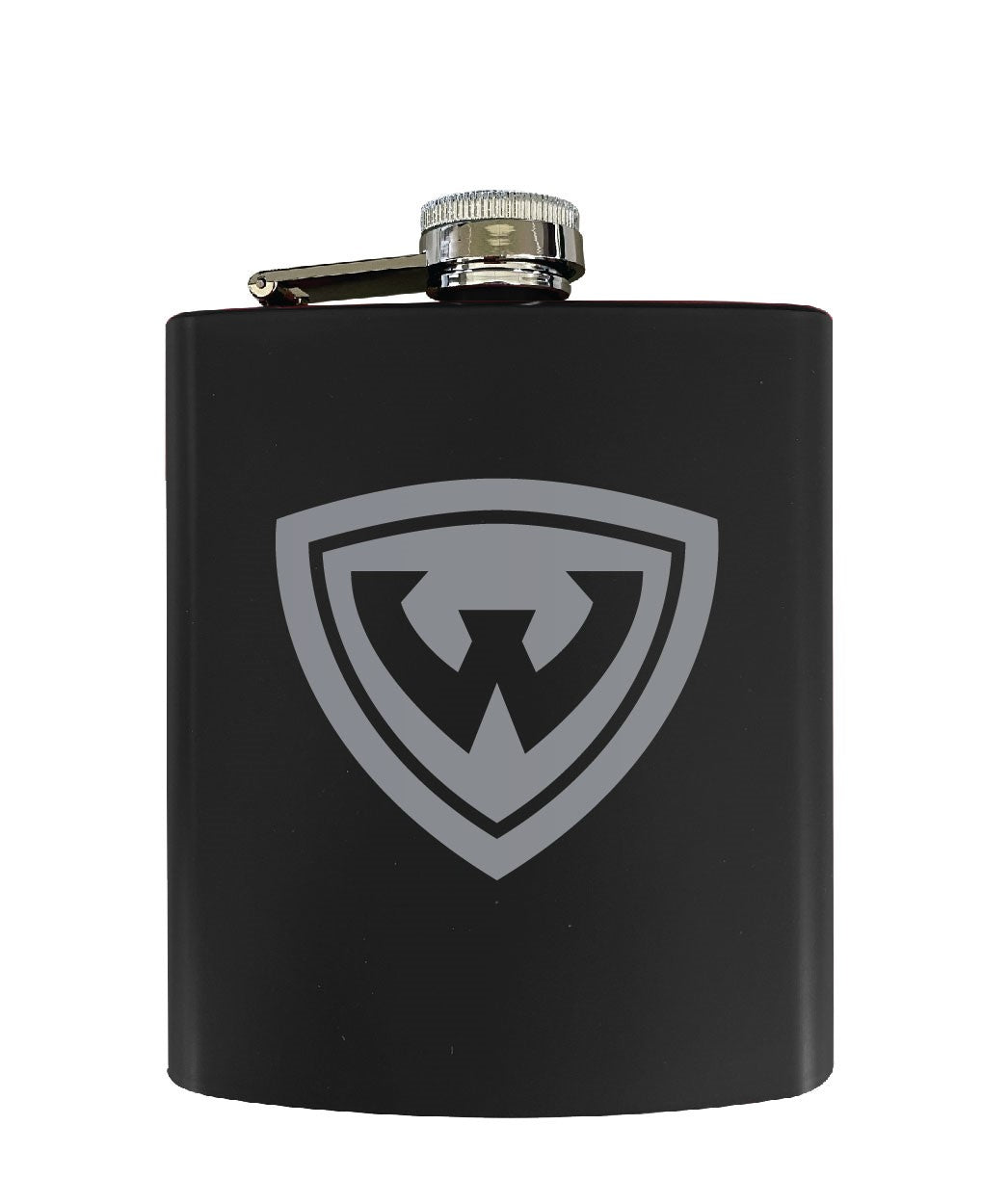 Wayne State Stainless Steel Etched Flask - Choose Your Color