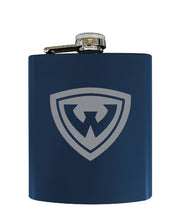 Load image into Gallery viewer, Wayne State Stainless Steel Etched Flask - Choose Your Color
