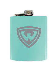 Load image into Gallery viewer, Wayne State Stainless Steel Etched Flask - Choose Your Color
