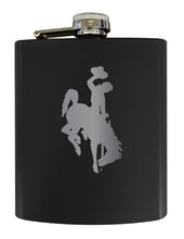 Load image into Gallery viewer, University of Wyoming Stainless Steel Etched Flask 7 oz - Officially Licensed, Choose Your Color, Matte Finish
