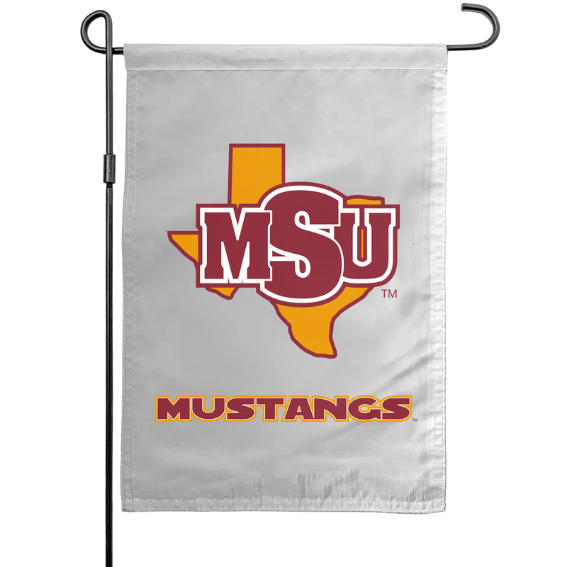 Midwestern State University Mustangs Officially Licensed Small Polyester Garden Flag – 11" x 16" 