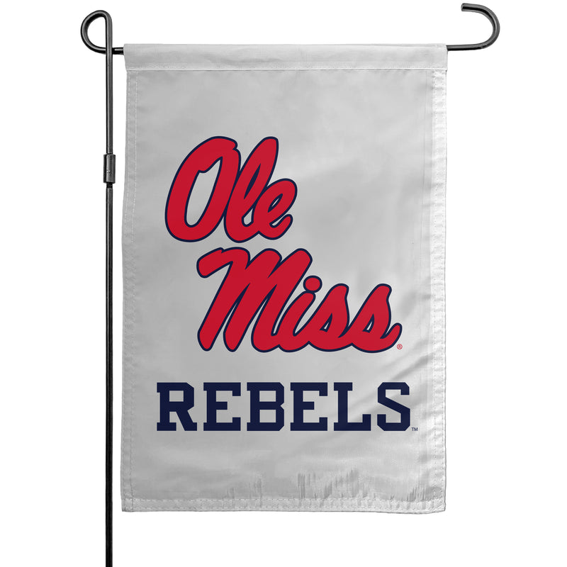 Mississippi Rebels "Ole Miss" Officially Licensed Small Polyester Garden Flag – 11" x 16" 