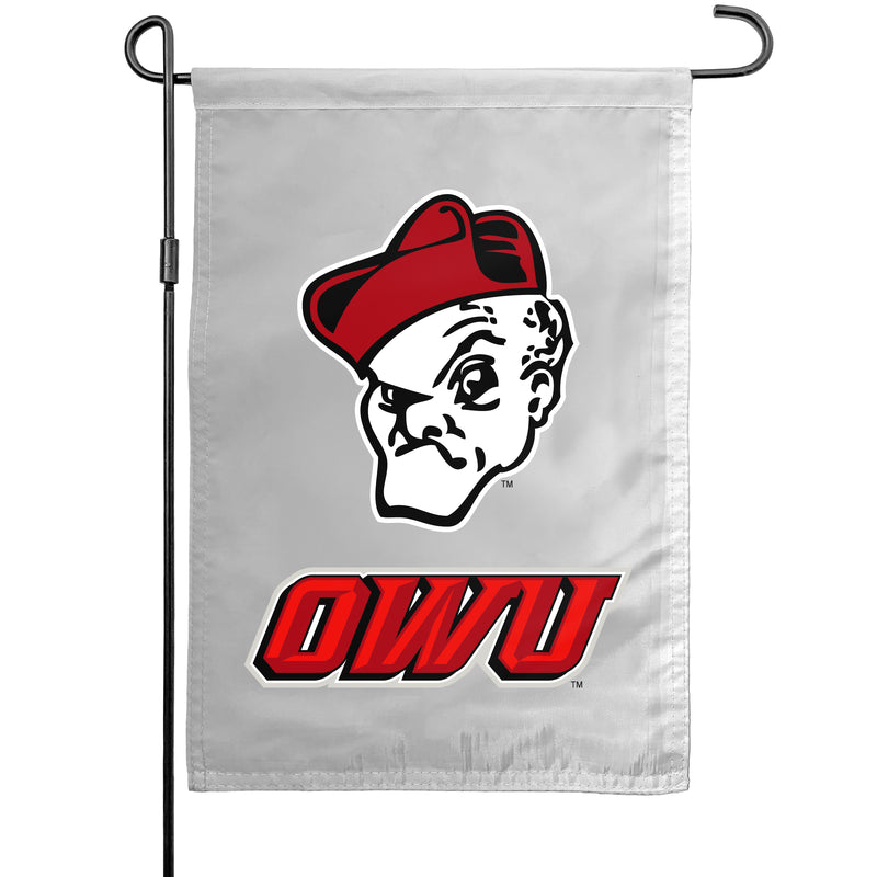 Ohio Wesleyan University Officially Licensed Small Polyester Garden Flag – 11" x 16" 