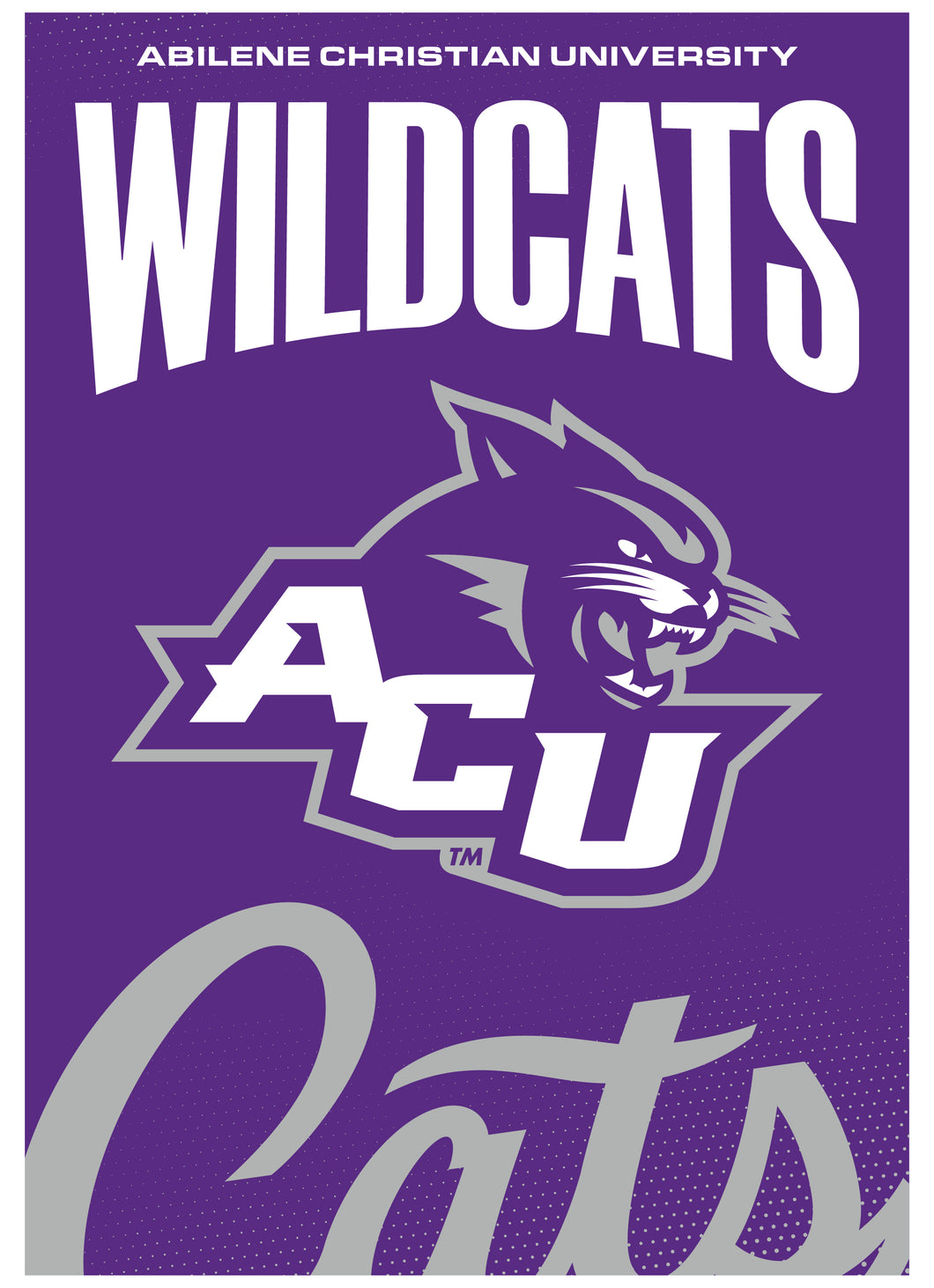 Abilene Christian University Vintage Collegiate Poster – Officially Licensed College Wall Art 