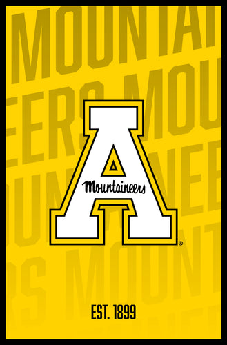 Appalachian State Vintage College Poster Officially Licensed Collegiate Product 8 x 10-Inches