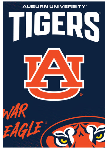 Auburn Tigers Vintage Collegiate Poster – Officially Licensed College Wall Art 