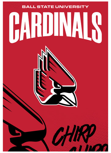Ball State University Vintage Collegiate Poster – Officially Licensed College Wall Art 