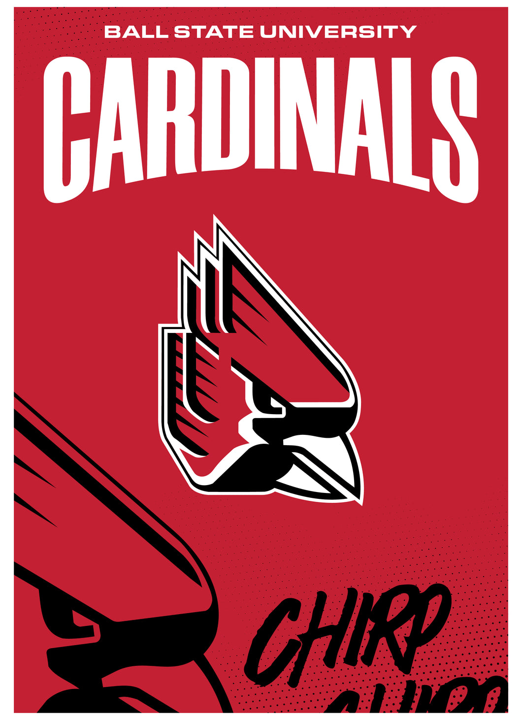 Ball State University Vintage Collegiate Poster – Officially Licensed College Wall Art 