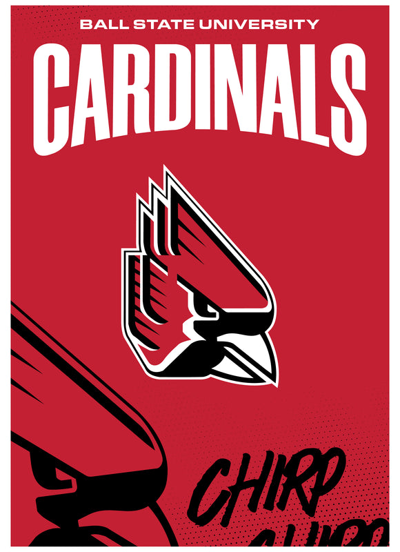 Ball State University Vintage Collegiate Poster – Officially Licensed College Wall Art 