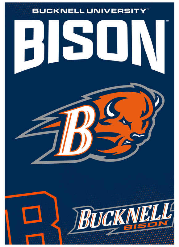 Bucknell University Bison Vintage Collegiate Poster – Officially Licensed Wall Art