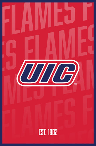 University of Illinois at Chicago Vintage College Poster Officially Licensed Collegiate Product 8 x 10-Inches