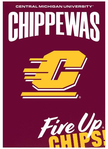 Central Michigan University Vintage Collegiate Poster – Officially Licensed College Wall Art 