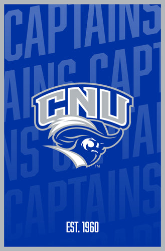 Christopher Newport Captains Vintage College Poster Officially Licensed Collegiate Product 16 x 24-Inches