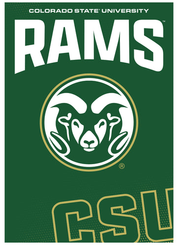 Colorado State Rams Vintage Collegiate Poster – Officially Licensed College Wall Art 