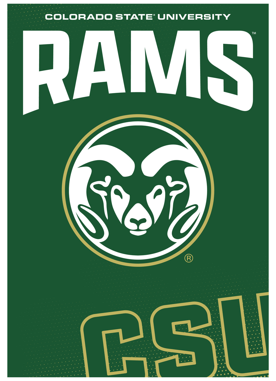 Colorado Rams Background Colorado State Rams Vintage Collegiate Poster – Officially Licensed ...