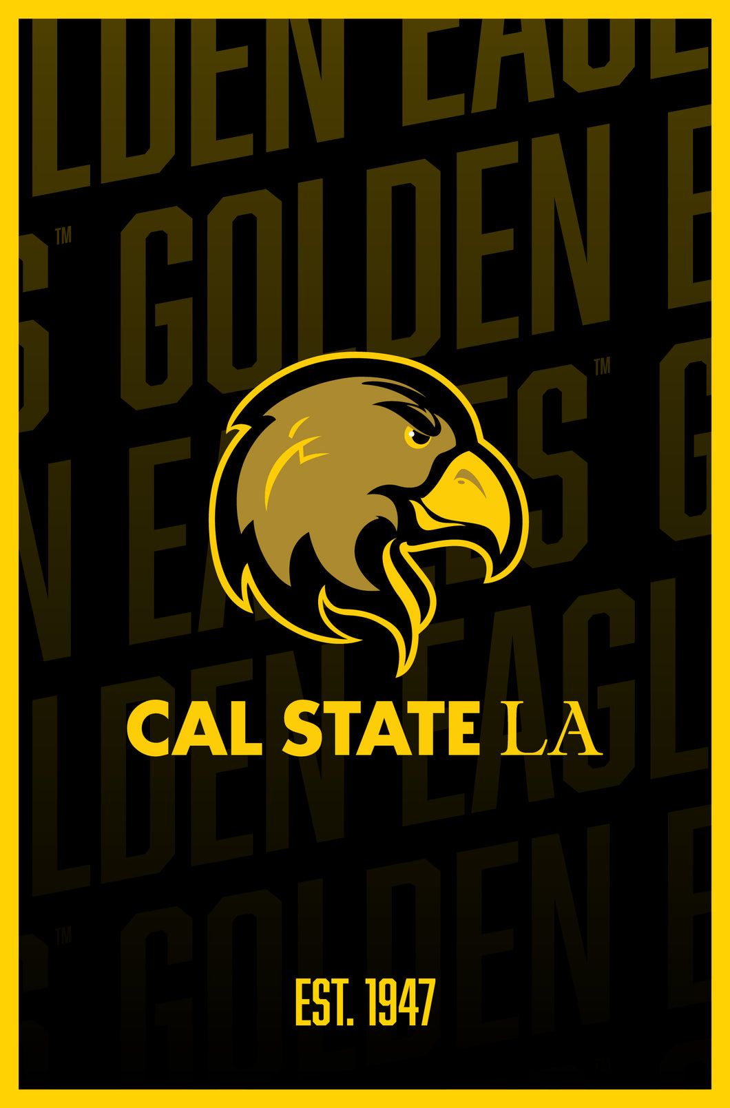 California State University Los Angeles Vintage College Poster Officia ...