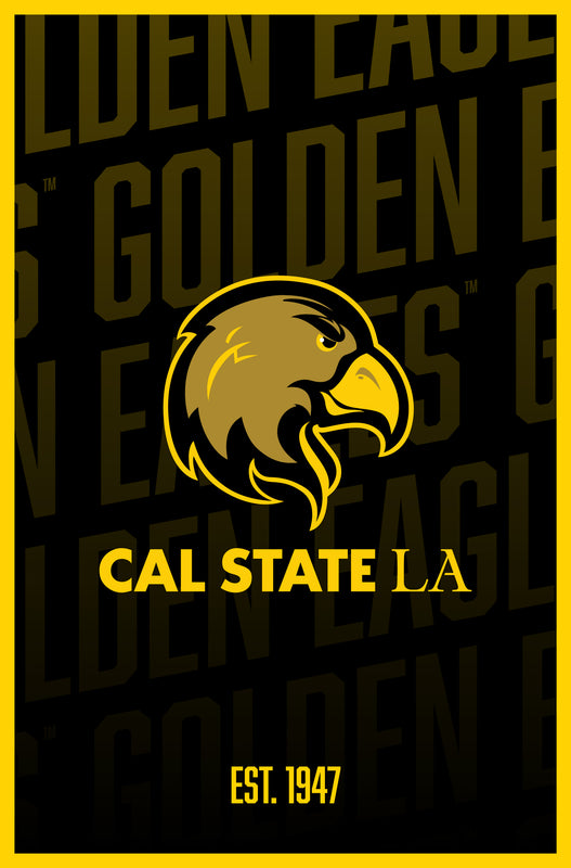 California State University Los Angeles Vintage College Poster Officially Licensed Collegiate Product 18 x 24-Inches