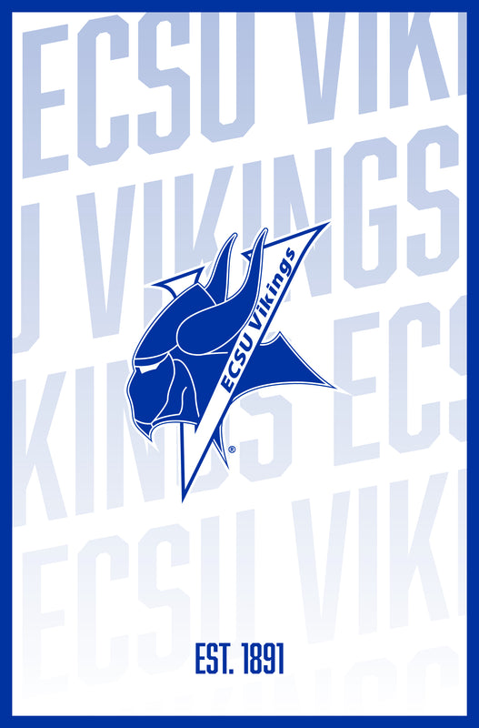 Elizabeth City State University Vintage College Poster Officially Licensed Collegiate Product 16 x 24-Inches