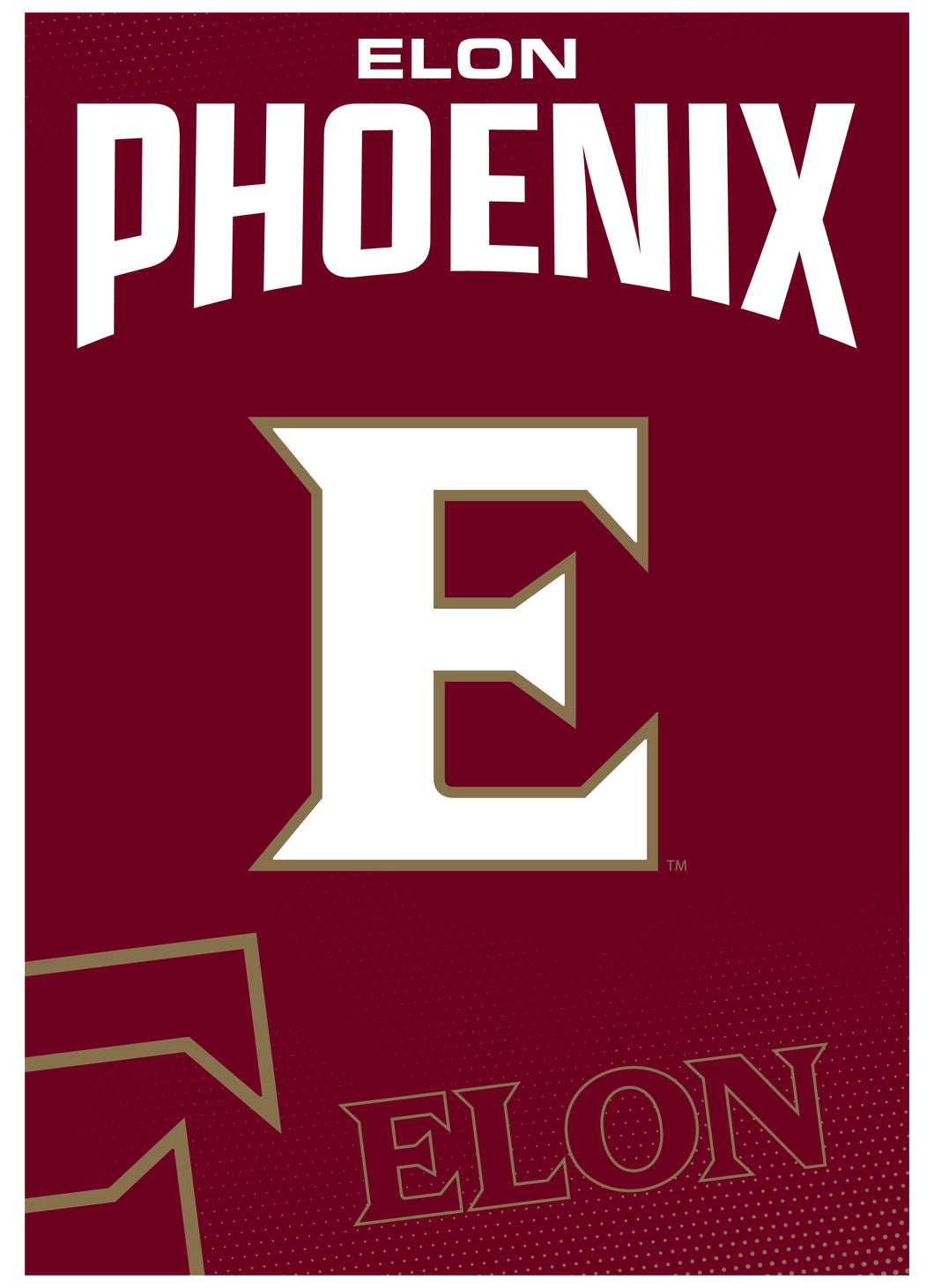 Elon University Vintage Collegiate Poster – Officially Licensed College Wall Art 